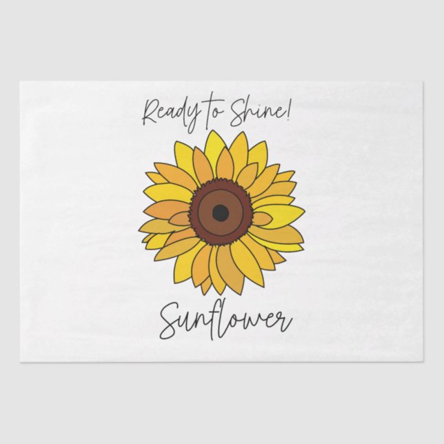 Sonnenblume bereit zum Sonnenblumen Seidenpapier (Vorderseite)