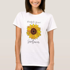 Sonnenblume bereit zum Sonnenblumen T-Shirt