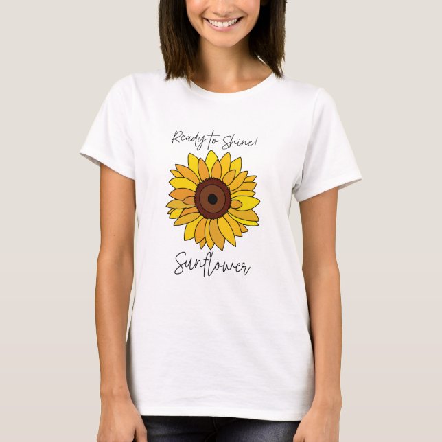 Sonnenblume bereit zum Sonnenblumen T-Shirt (Vorderseite)