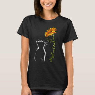 Sonnenblume Bester Vater Katze Niedlich Katze Vate T-Shirt