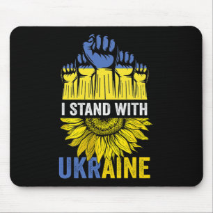 Sonnenblume Bete Für Ukraine-Flagge Ich Stehe Für Mousepad