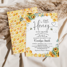 Sonnenblume Biene ein kleines Honey Baby Dusche Einladung