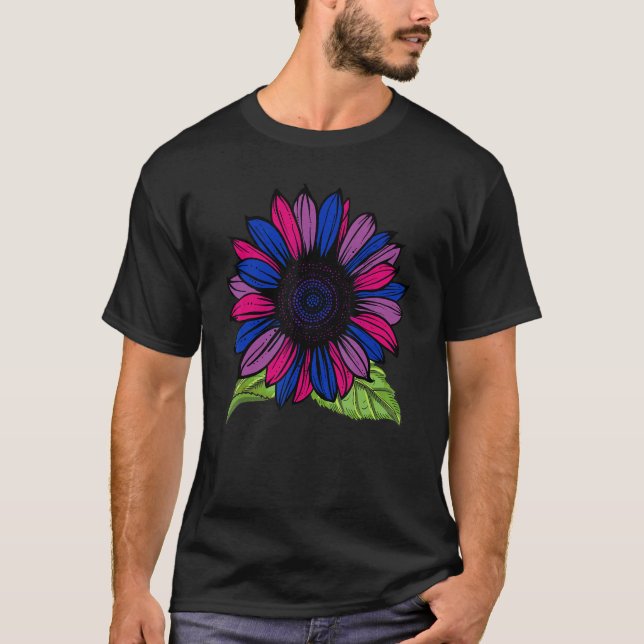 Sonnenblume Bisexualität Flag Bisexual Lgbt Pride  T-Shirt (Vorderseite)