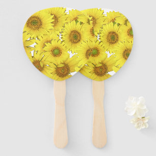 Sonnenblume-Blumen-Fotografie-Handfan Fächer