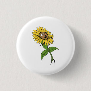 Sonnenblume, Blumenthema Button