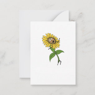 Sonnenblume, Blumenthema Mitteilungskarte
