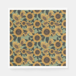 Sonnenblume Blütenspülung Duschbrausen Serviette