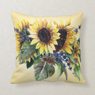 Sonnenblume Bouquet Kissen