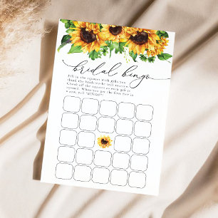 Sonnenblume Brautparty Bingo
