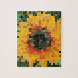 Sonnenblume Bright Floral Pixel Art