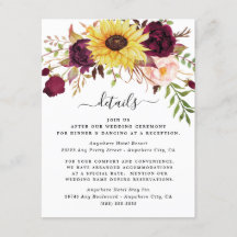 Sonnenblume Burgund Red Blush Peony Rose Hochzeit