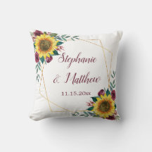 Sonnenblume Burgundy Rose Geometric Wedding