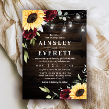 Sonnenblume Burgundy Rose Mason Jar Themed Wedding