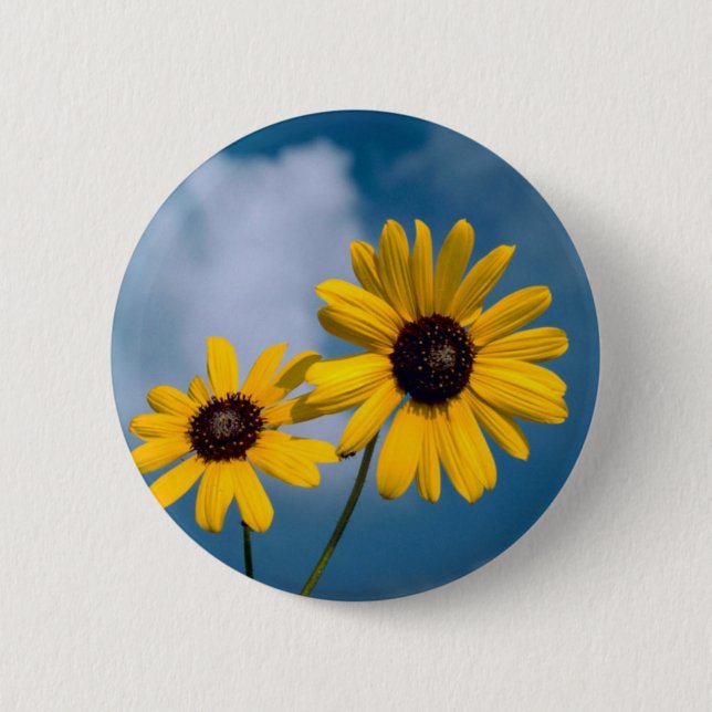 Sonnenblume Button (Vorderseite)