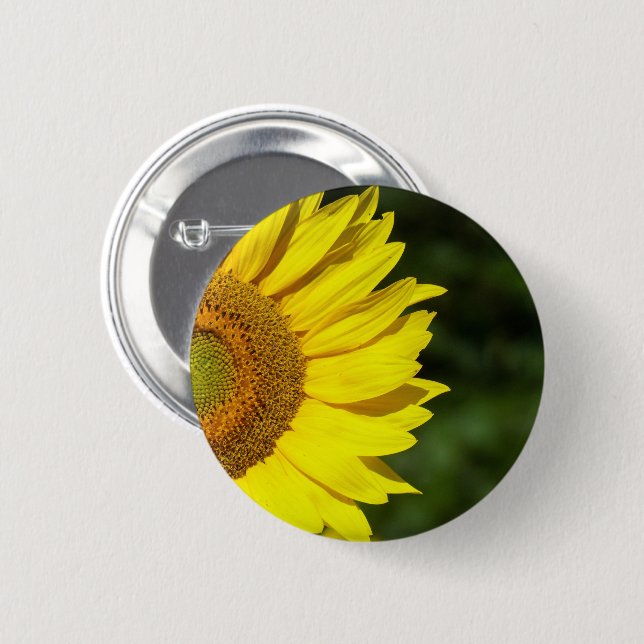 Sonnenblume Button (Vorne & Hinten)