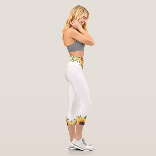 Sonnenblume Capri Leggings (Rechts)