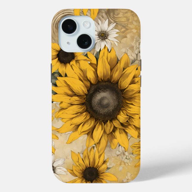 Sonnenblume Case-Mate iPhone Hülle (Rückseite)