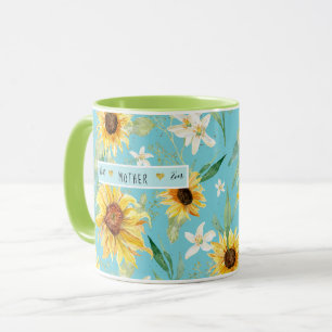 Sonnenblume Citrus Blossom Beste Mutter je nach He Tasse