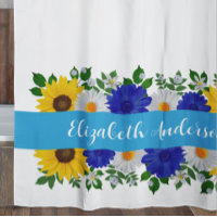 Sonnenblume Daisy Blue Floral