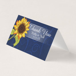 Sonnenblume/Danke Hochzeitkarte