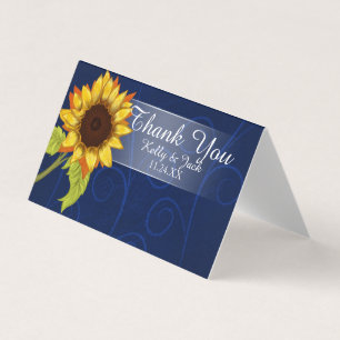 Sonnenblume/Danke Hochzeitkarte