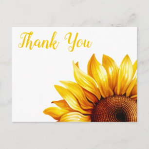 Sonnenblume Danke Postkarte