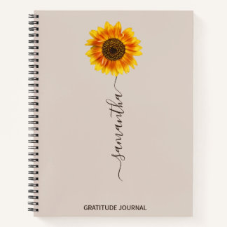 Sonnenblume Dankeschön Journal, Attraktionsgesetz Notizbuch