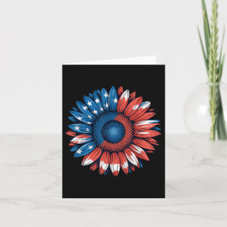 Sonnenblume der amerikanischen Flagge 4. Juli Unab Karte