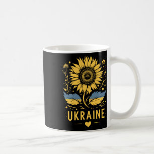 Sonnenblume der Ukraine Ich stehe mit der Ukraine Kaffeetasse