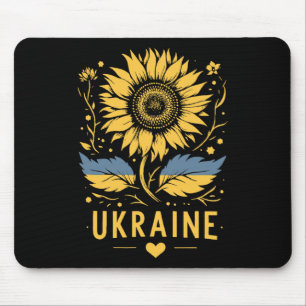 Sonnenblume der Ukraine Ich stehe mit der Ukraine Mousepad