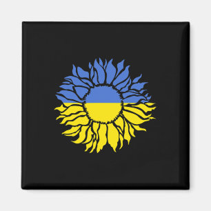 Sonnenblume des Friedens Ukraine - Ukraine Starke Magnet