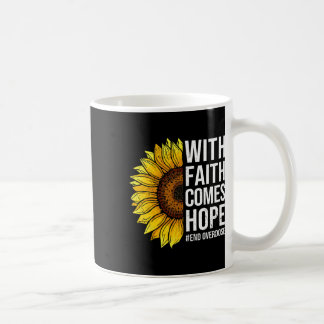 Sonnenblume des Überdosierungsbewusstseins Mit Gla Kaffeetasse