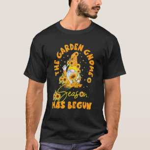 Sonnenblume Die Garten-Gnome Begonnen Für Gärtner T-Shirt