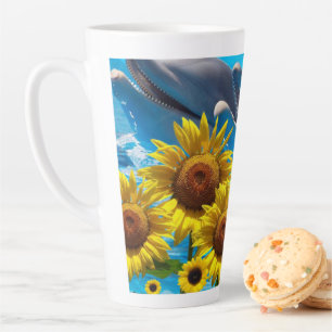 Sonnenblume Dolphin Latte Tasse