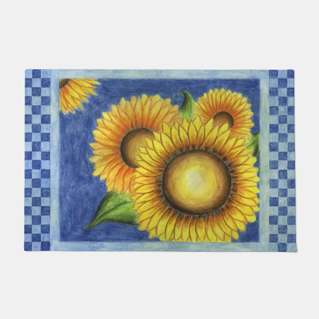 Sonnenblume Doormat Fußmatte (Vorderseite)