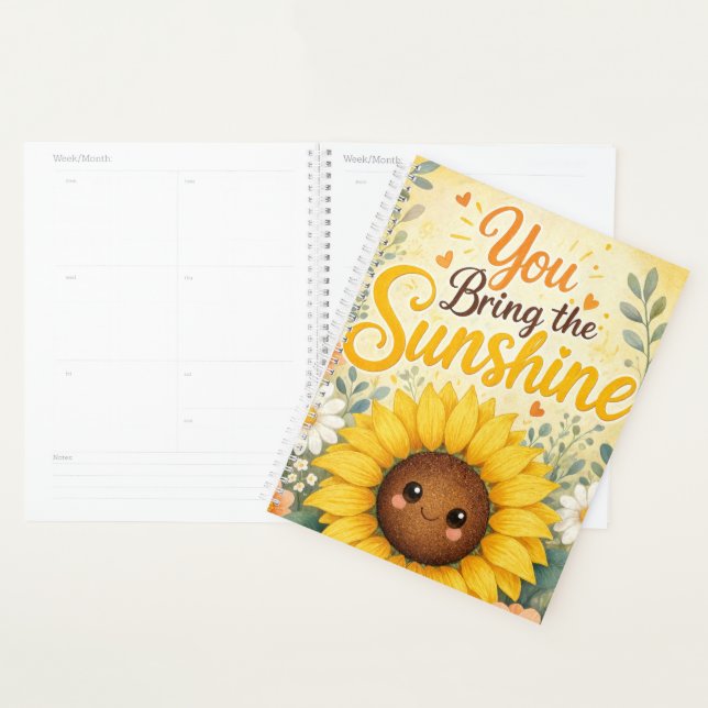 Sonnenblume: Du bringst den Sonnenschein Planer (Anzeige)