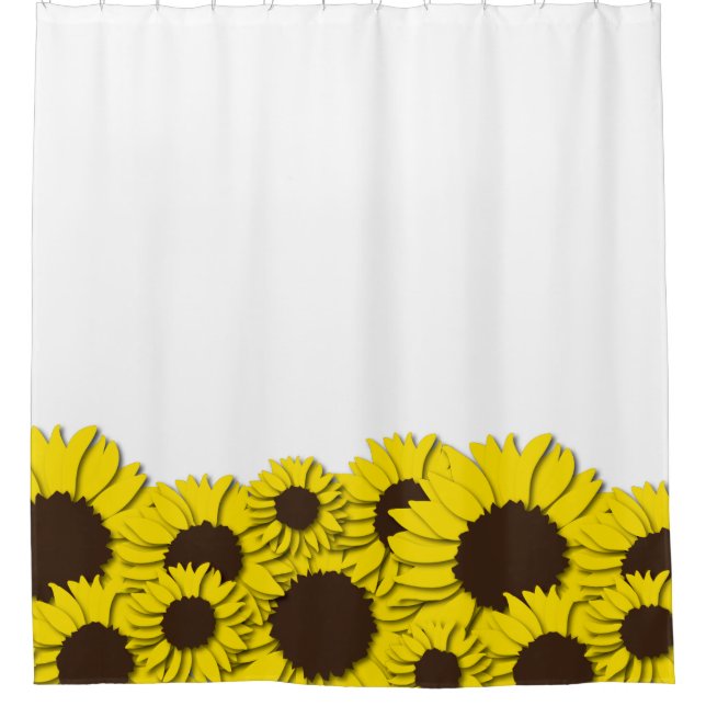 Sonnenblume Duschvorhang (Vorderseite)
