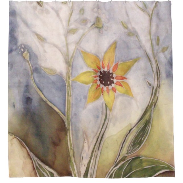 Sonnenblume Duschvorhang (Vorderseite)