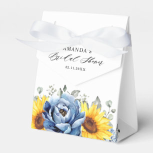 Sonnenblume Dusty Blue Schiefer Pfingstrose Brautd Geschenkschachtel