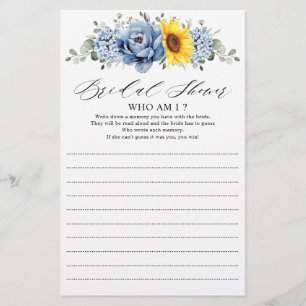 Sonnenblume Dusty Blue Slate Peony Who Bin I Game