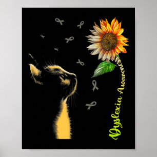 Sonnenblume Dyslexie Bewusstsein Poster