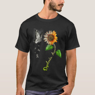 Sonnenblume Dyslexie Bewusstsein T-Shirt