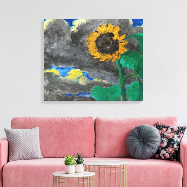 Sonnenblume | Emil Nolde | Leinwanddruck (Insitu (Wohnzimmer))