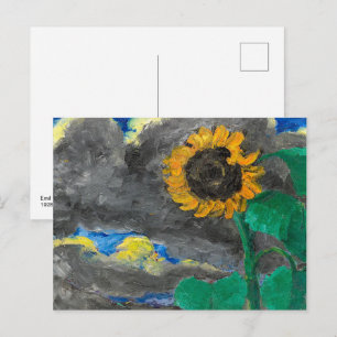 Sonnenblume Emil Nolde Postkarte