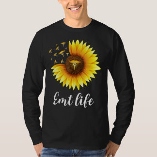 Sonnenblume Emt Life Ems Medizinische Notfalltechn T-Shirt