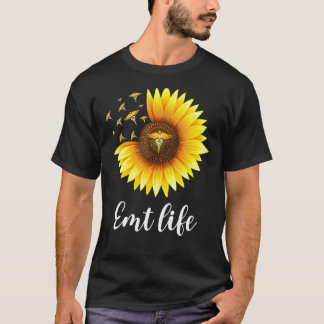 Sonnenblume Emt Life Ems Medizinische Notfalltechn T-Shirt