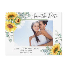 Sonnenblume Eukalyptus-FOTO Hochzeitssache Datum s