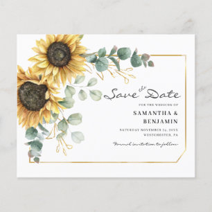 Sonnenblume Eukalyptus Wedding Save the Date