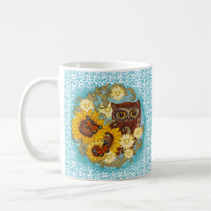 Sonnenblume Eule-Tasse Kaffeetasse