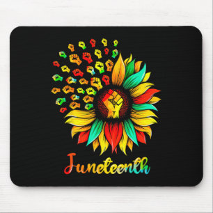 Sonnenblume Fist Juneteente Black History African Mousepad